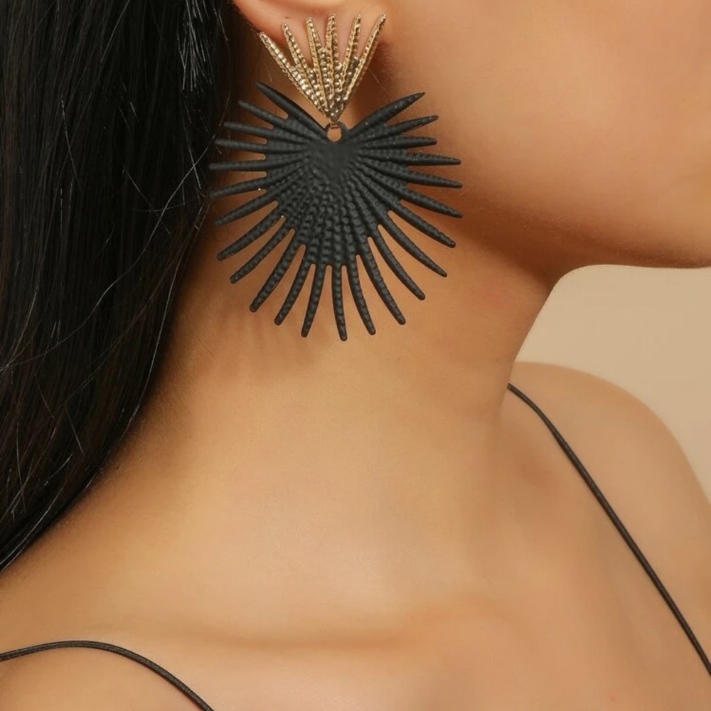 Two Tone Drop Earrings